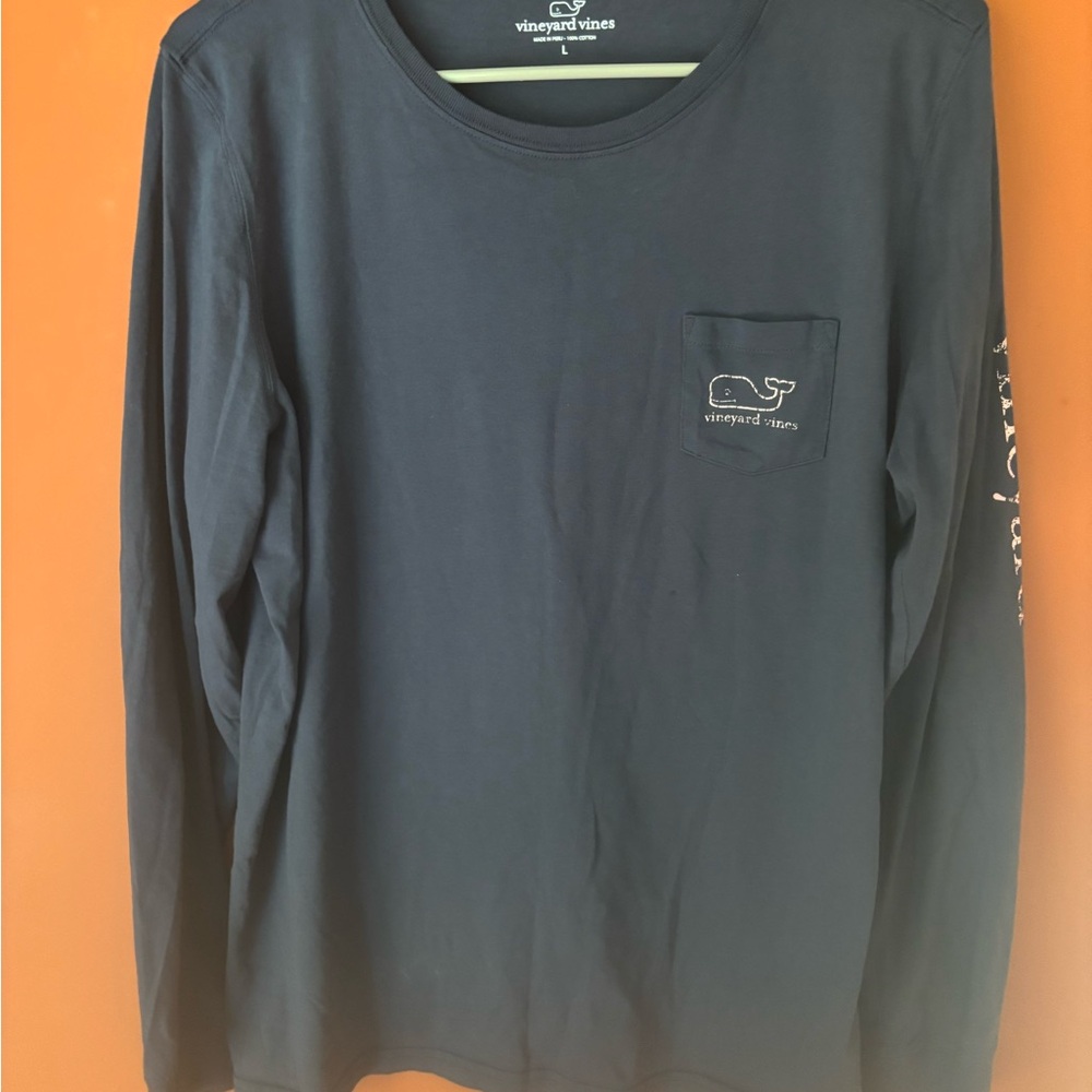 Women’s Vineyard Vines Blue Long Sleeve Tee SZ L